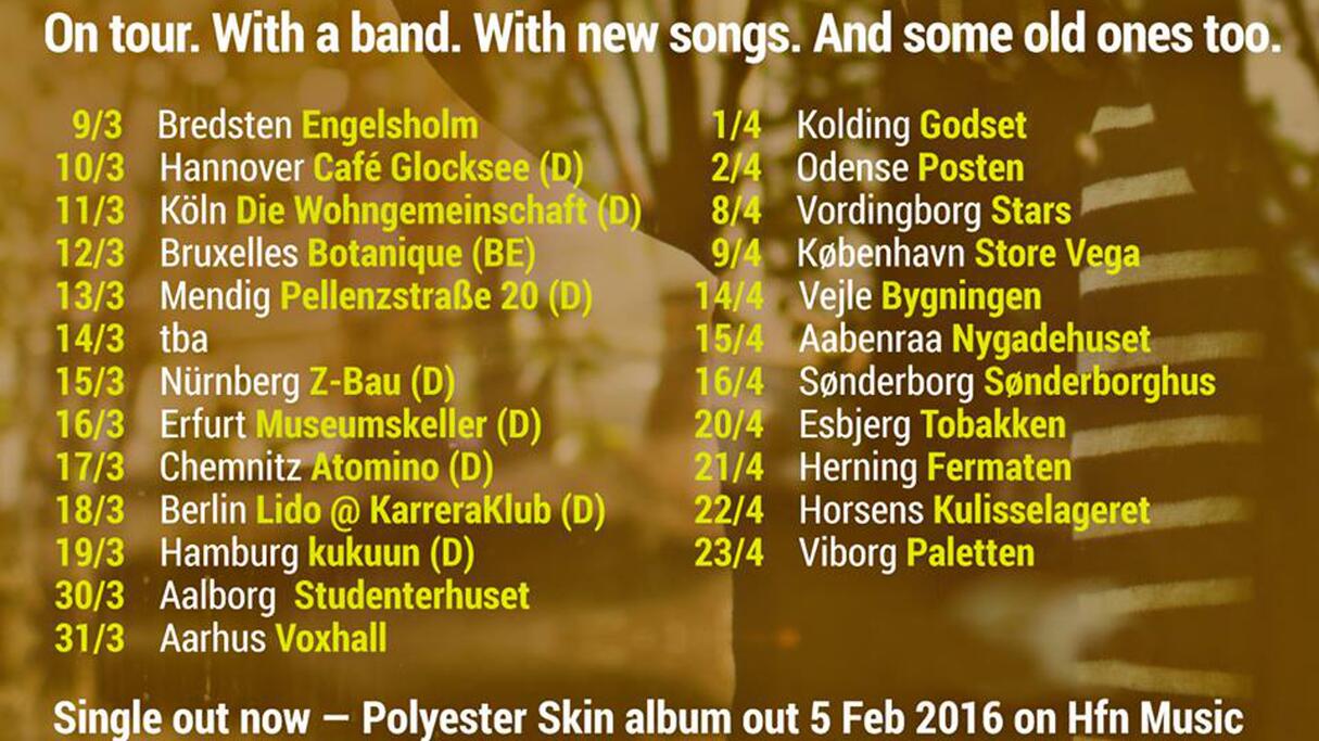 Jacob Bellens touring now!